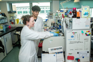 Rohit Gopalkaje in a lab