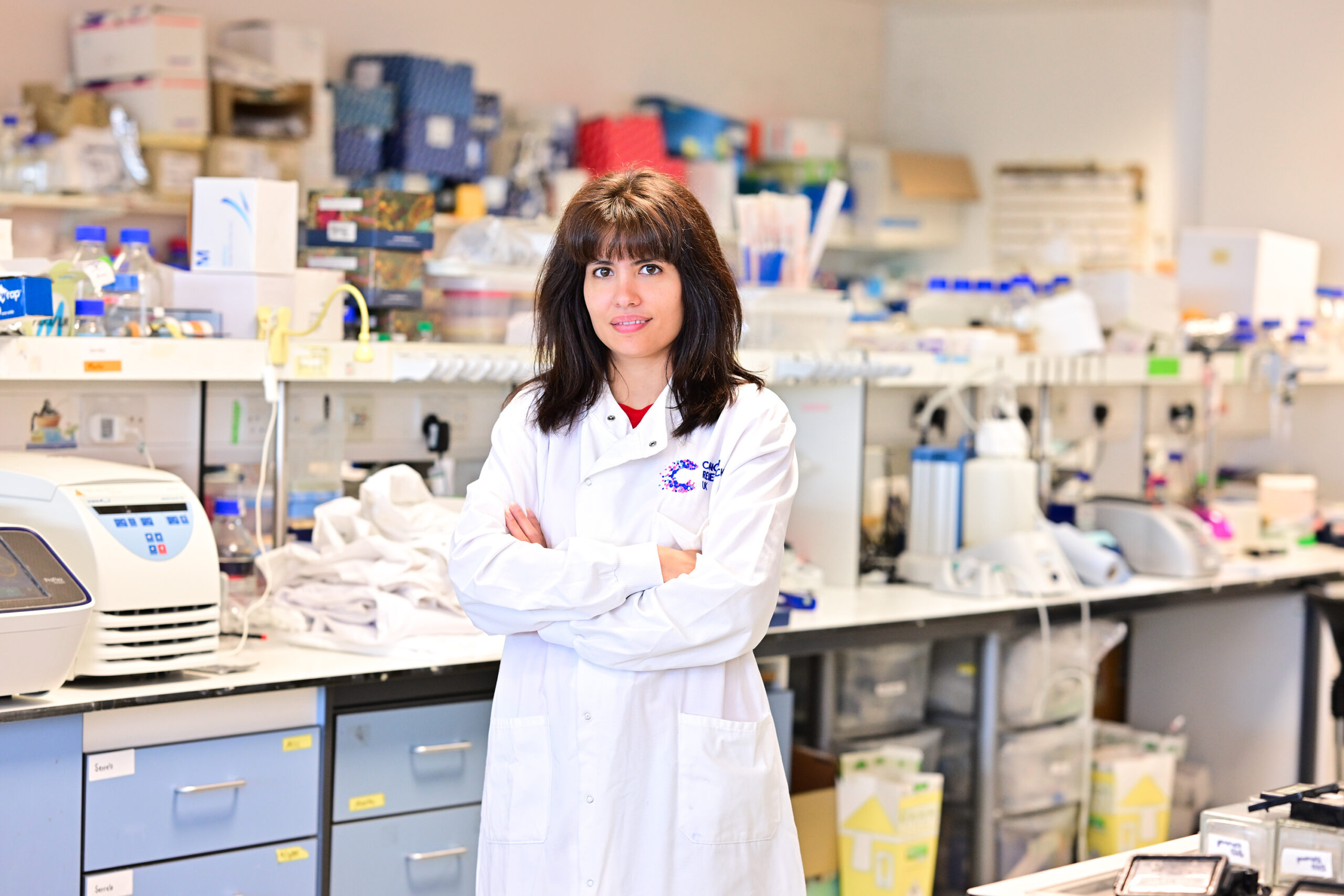 Natalia Jimenez Moreno in a lab