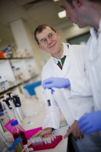 Chris Boyd in the lab