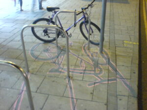 chalky night bike shadow