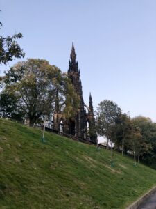 Photo of Scott monument from Princes St Gardens