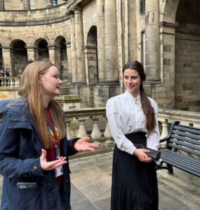Photo of walk leaders, Katie on left and Katherine on right