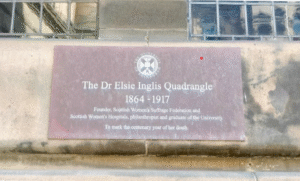 Photo of Elsie Inglis plaque