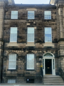 Photo of the front of Lady Helen's house in Charlotte Sq.