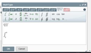 MathType editor in Learn