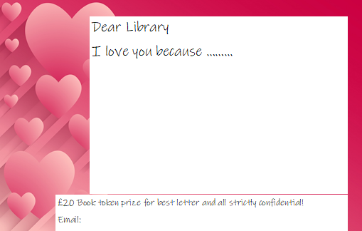 A leaflet with the title 'Dear Library' to be filled by students