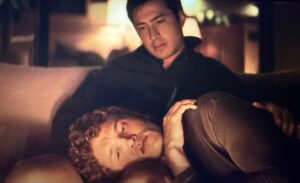 Ilya and Shane in front of the firepit