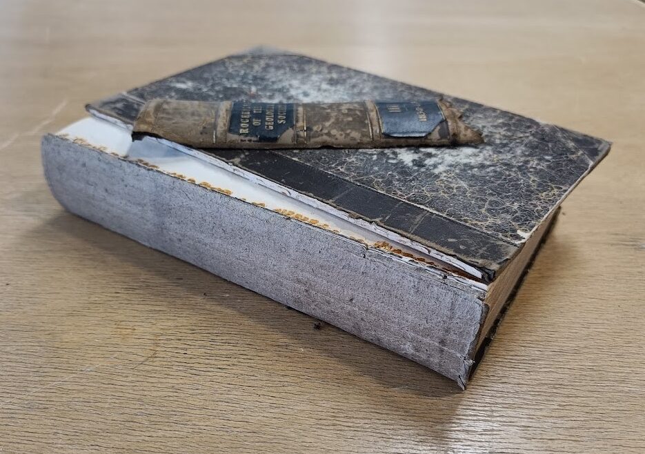 Special Collections volume before treatment