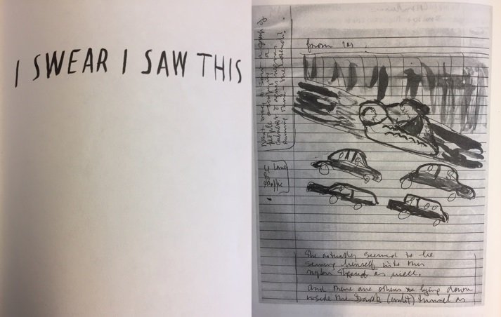 Michael Taussig' fieldnote from his book I Swear I Saw This: Drawings in Fieldwork Notebooks, Namely My Own (University of Chicago Press 2011).