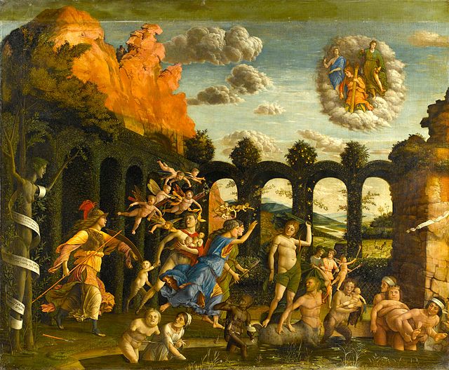 Andrea Mantegna: Triumph of the Virtues (also known as Minerva Expelling the Vices from the Garden of Virtue)