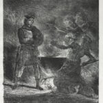 Eugène Delacroix: Macbeth Consulting the Witches (1825)