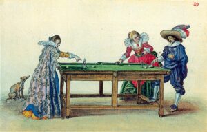 Adriaen Pietersz van de Venne: A Game of Billiards