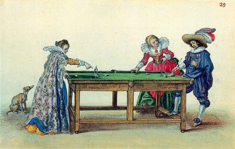 Adriaen Pietersz van de Venne: A Game of Billiards