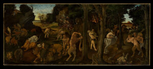 Piero di Cosimo: A Hunting Scene, c. 1494–1500.
