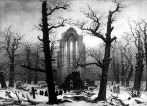 Caspar David Friedrich: Monastery cemetery in snow