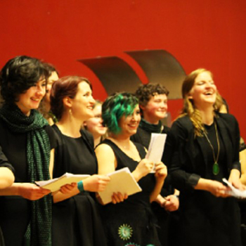 A group of Musical Medics singing