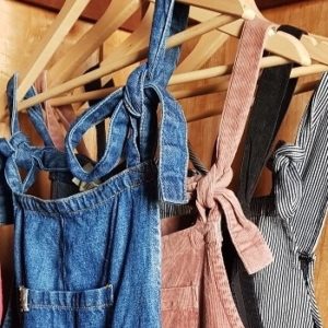 Mikaela's dungaree collection