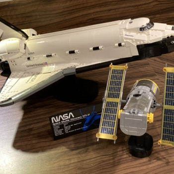 Lego space shuttle model