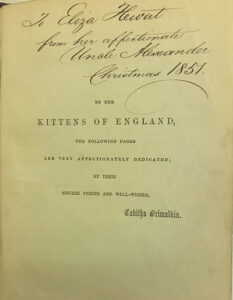 Catland book dedication