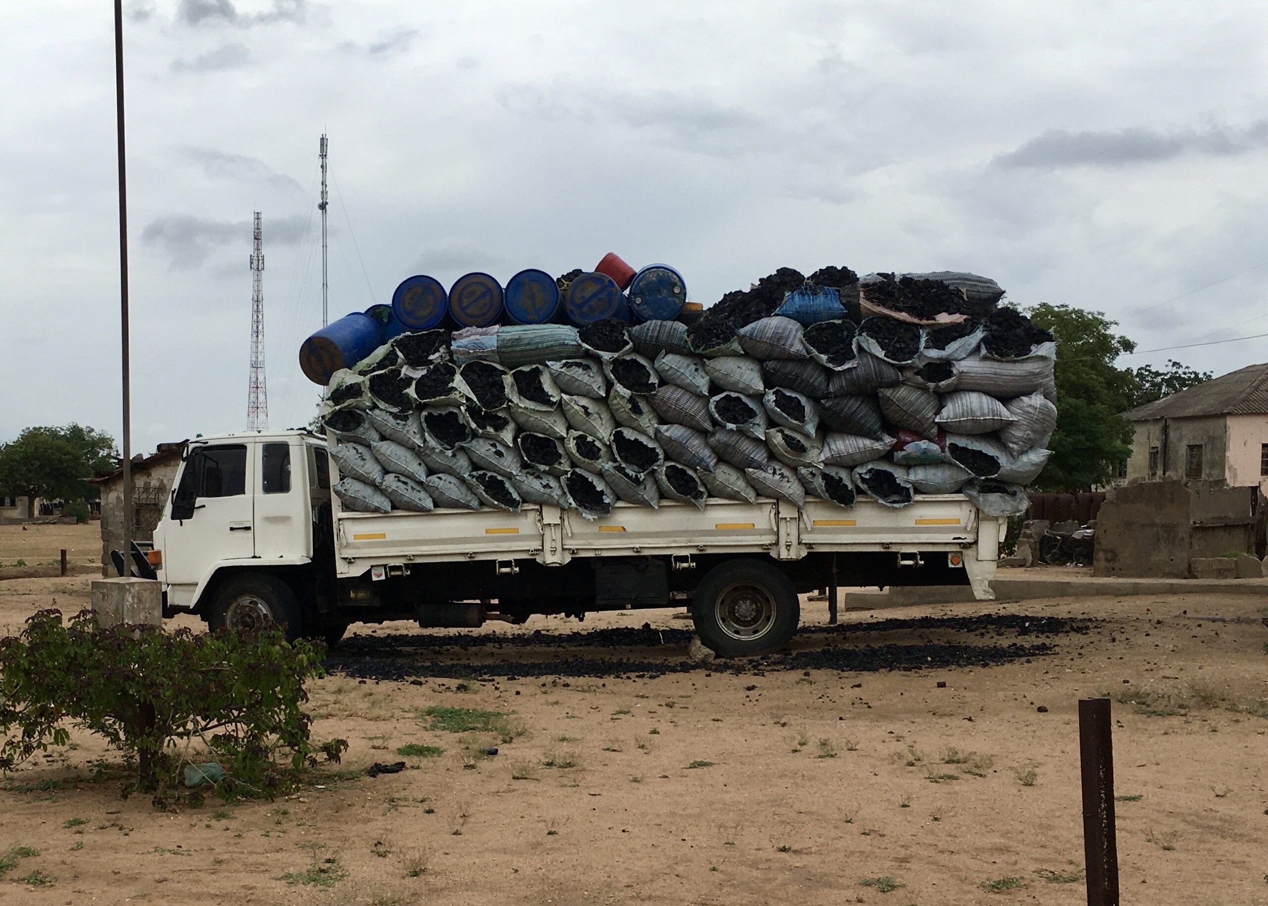 charcoal truck impounded in Gaza, Mozambique