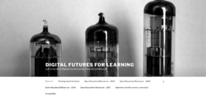 Screenshot from the website of Digital Futures