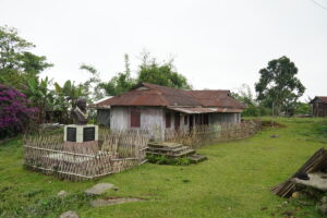 Gaidinliu’s home and a memorial bust at Lungkao village, Manipur