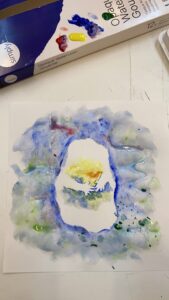 Participants expressed emotions through colour to create an image of a child needing affirmation.