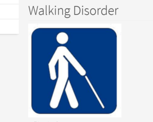 Walking disorder identification answers page