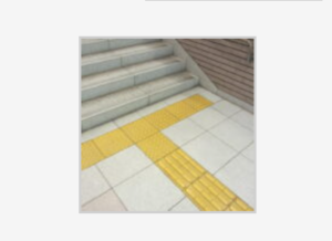 sidewalk for the blind