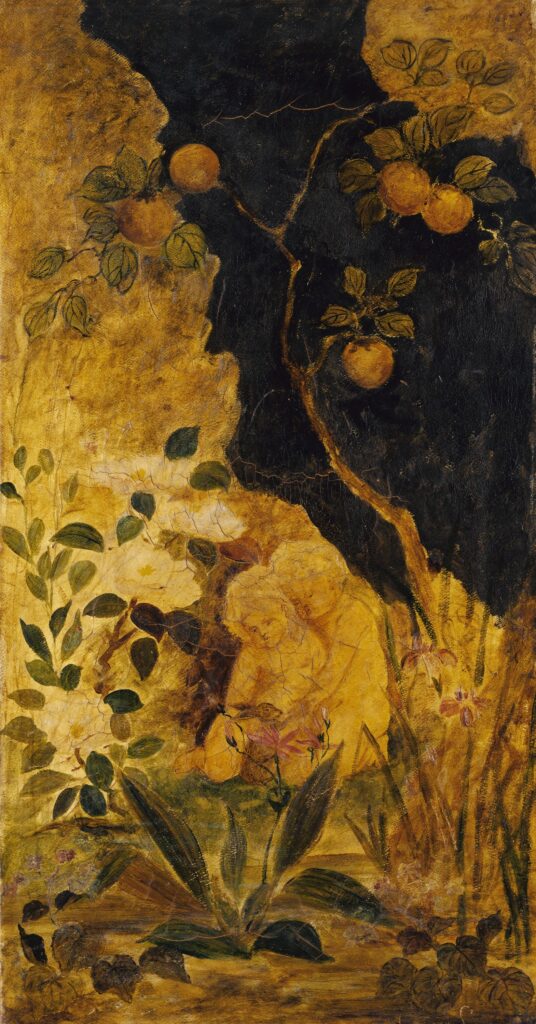 Panel for a Screen: Children Playing with a Rabbit