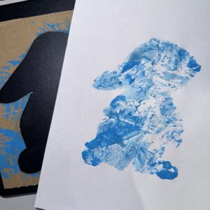 “Rabbit” leaf rubbing