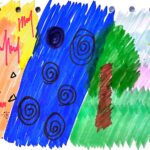 Use different colors to represent music