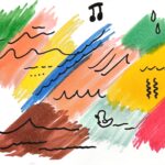 Use different colors to represent music