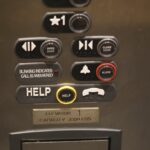 Blind lift button