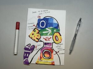 Use a marker to write 1-2 keywords for each material.