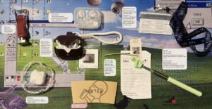 Step 3: Exhibition Layout (5 minutes) Arrange your items like a miniature exhibition. Write a simple label for each item (write only 1–2 lines):