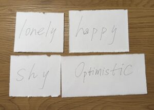 emotinal cards shot by the author