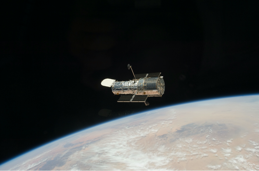 The Hubble Space Telescope after release