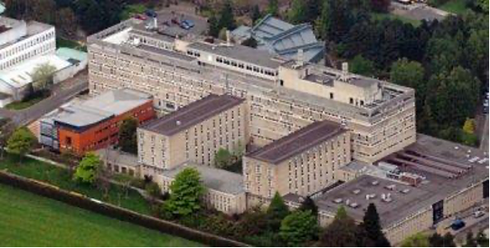 The whole of the JCMB pictured from above. It takes the place as the most confusing building on campus in my opinion.