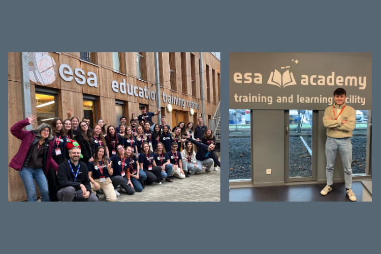 Oliver Pattle and attendees at European Space Agency course
