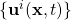 \{\mathbf{u}^{i}(\mathbf{x},t )\}