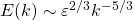 E(k) \sim \varepsilon^{2/3}k^{-5/3}