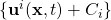 \{\mathbf{u}^{i}(\mathbf{x},t ) + C_i\}