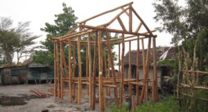 Timber building frame