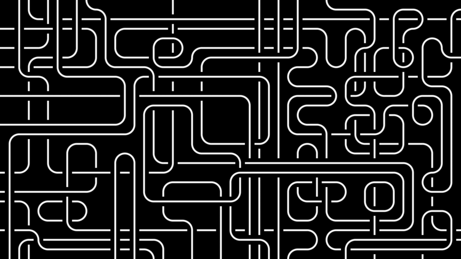 Complex winding lines