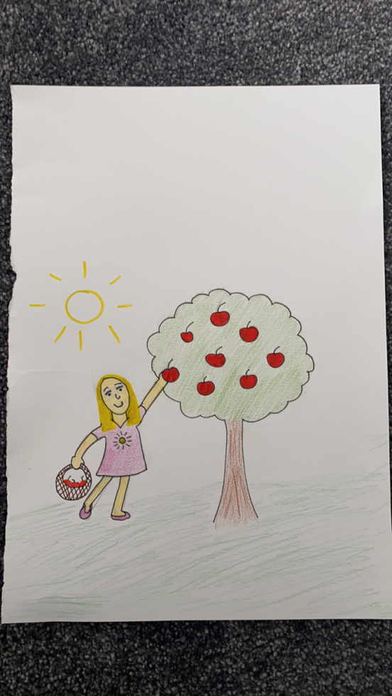 15/10/2020 (Research, Presentation) Draw Yourself Picking an Apple from a Tree