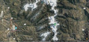 Satellite imagery of Huaraz, Peru