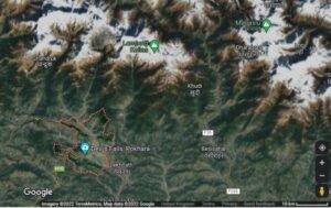 Satellite imagery of Pokhara, Nepal