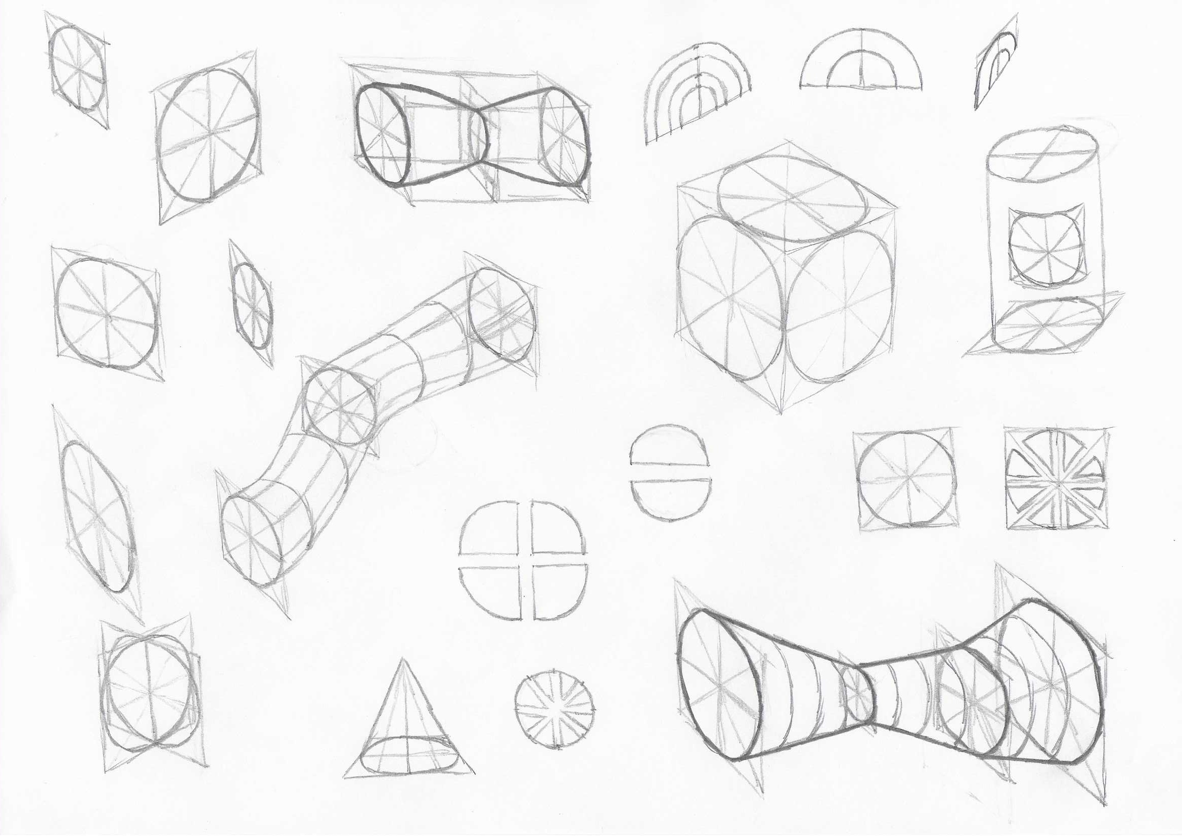 How To Draw Basic 3D Shapes Clear | 3d shapes, Drawings, 3d drawings