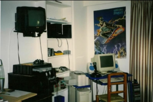 Family game room in the 2000s